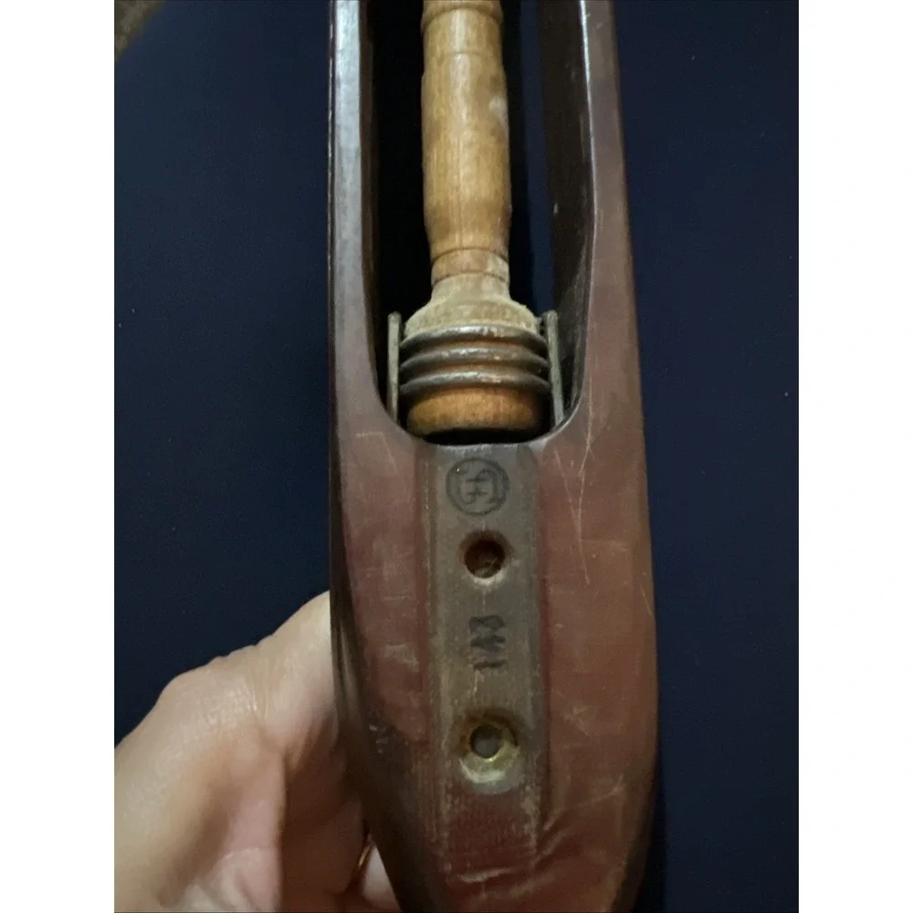 SH Vintage Weaving Shuttle Candlestick Holder
